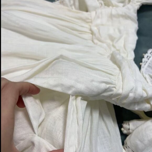 Zimmermann White Dress Size 0 Nearly New - Picture 5 of 7